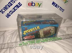Vintage M. U. S. C. L. E. Battlin Belt Solid Box Version 1985 MIB AFA 75 Muscle