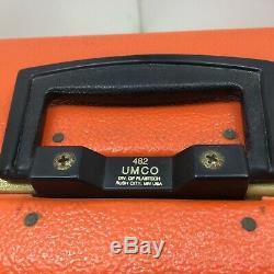 Vintage MASSIVE UMCO #482 Orange Medical Emergency Kit or Tackle Box Made In USA