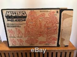 Vintage MASTERS OF THE UNIVERSE SNAKE MOUNTAIN MOTU WITH BOX 99% Complete Mattel