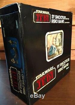 Vintage MAX REBO BAND Star Wars COMPLETE ORIGINAL 1983 with FAN MADE BOX