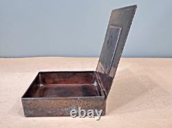 Vintage MCM Margit Tevan Hammered Copper Cigarette Trinket Jewelry Box Signed