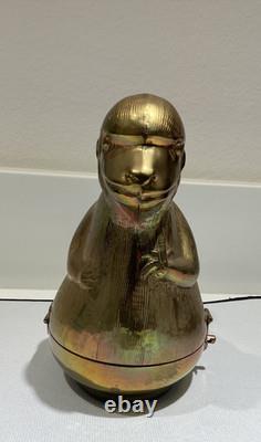 Vintage MCM Whimsical Brass Monkey Trinket Box Made in Hong Kong