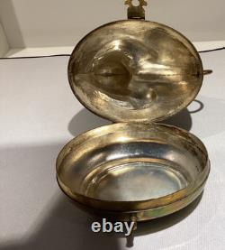 Vintage MCM Whimsical Brass Monkey Trinket Box Made in Hong Kong