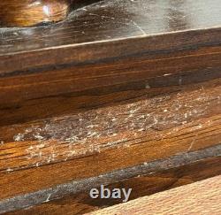 Vintage MCM Wooden Whale Box Trinket / Shaving Box