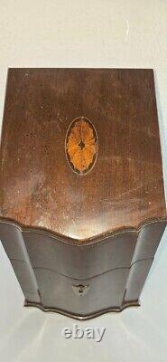 Vintage Mahogany Knife Box Camacho Roldan Made in Colombia