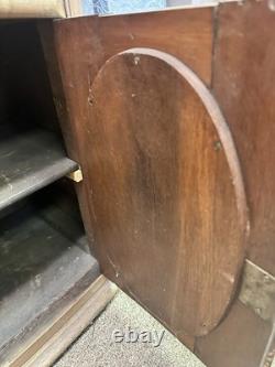 Vintage Maitland Smith Harlequin Penshell Brass Footed Decorative Modern Box Urn