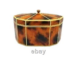 Vintage Maitland Smith Regency Style Faux Tortoiseshell Box