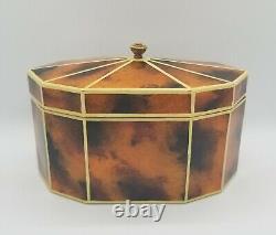 Vintage Maitland Smith Regency Style Faux Tortoiseshell Box