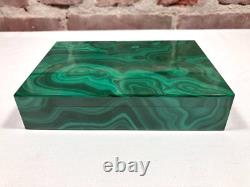 Vintage Malachite Hinged Box