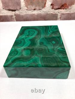 Vintage Malachite Hinged Box
