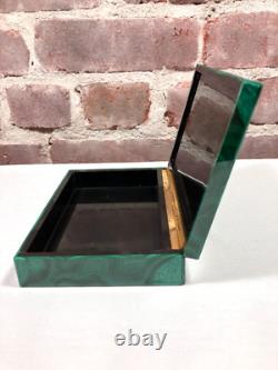 Vintage Malachite Hinged Box