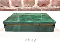 Vintage Malachite Hinged Box