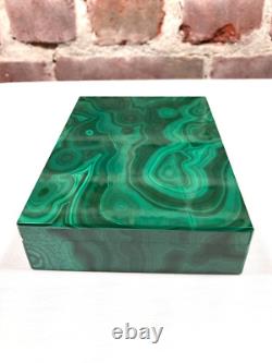 Vintage Malachite Hinged Box