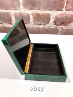 Vintage Malachite Hinged Box