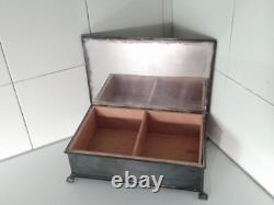 Vintage Marlboro Silver-Plated Cigarette/Cigar Box Wood Lining