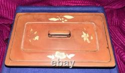 Vintage Maruni Lacquerware Metal Box Occupied Japan Patented Multi-Compartment