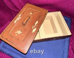 Vintage Maruni Lacquerware Metal Box Occupied Japan Patented Multi-Compartment