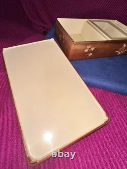 Vintage Maruni Lacquerware Metal Box Occupied Japan Patented Multi-Compartment