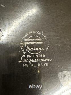 Vintage Maruni Lacquerware Metal Box Occupied Japan Patented Multi-Compartment