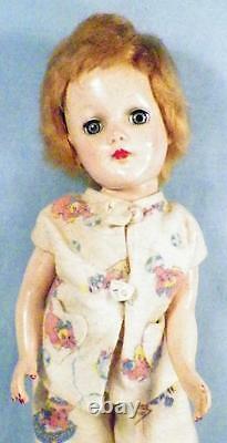 Vintage Mary Hoyer Doll Hard Plastic Blonde Hair Pajamas in Original Box #3 AsIs