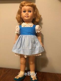 Vintage Mattel Chatty Cathy Doll Blue dress Original 1959 First Box & Book