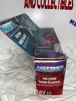 Vintage Mattel Gift Set MOTU He-Man And Wind Raider Original Box READ 1982