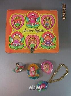 Vintage Mattel Liddle Ring, Tow Pin, Necklace, Kiddles Jewelry Treasure Box 5166