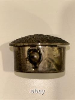 Vintage Mexico Maya Calendar Sterling Silver Box