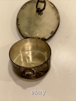 Vintage Mexico Maya Calendar Sterling Silver Box