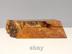 Vintage Michael Elkan Burl Wood Box Birdseye Maple Jewelry Box Trinket Box