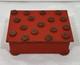 Vintage Mid Century Argentor Vienna Polka Dot Red Brass Cigarette Box Austria