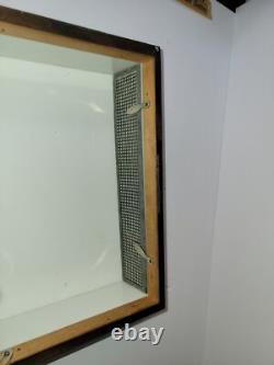 Vintage Mid-Century Wooden Cigarette Box with Distressed Finish, White