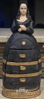 Vintage Mona Lisa Jewelry Box Trinket Box 14.5 Inches RARE