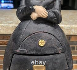 Vintage Mona Lisa Jewelry Box Trinket Box 14.5 Inches RARE