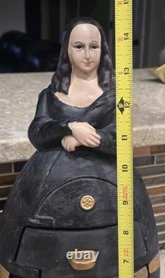 Vintage Mona Lisa Jewelry Box Trinket Box 14.5 Inches RARE