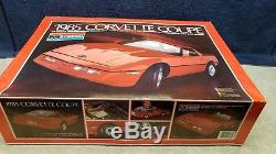 Vintage Monogram 1985 Corvette Coupe Plastic Model Kit 18 Scale Boxed Sealed