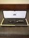 Vintage Montblanc Meisterstuck #146 Fountain Pen Black With Gold Trim In Box