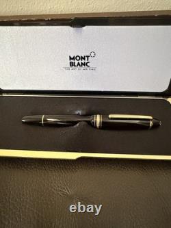 Vintage Montblanc Meisterstuck #146 Fountain Pen Black with Gold Trim in Box