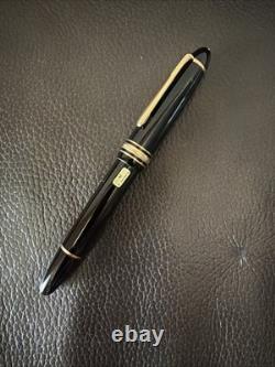 Vintage Montblanc Meisterstuck #146 Fountain Pen Black with Gold Trim in Box