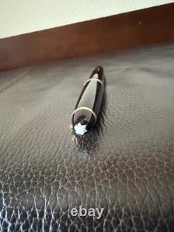 Vintage Montblanc Meisterstuck #146 Fountain Pen Black with Gold Trim in Box