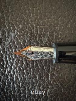 Vintage Montblanc Meisterstuck #146 Fountain Pen Black with Gold Trim in Box