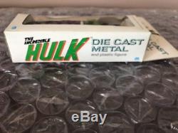 Vintage NEW IN BOX Mego Incredible Hulk Die Cast Metal & Plastic Figure 1979