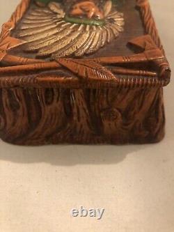 Vintage Native American Playing Card Box