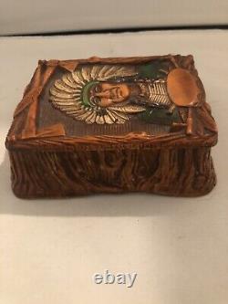 Vintage Native American Playing Card Box