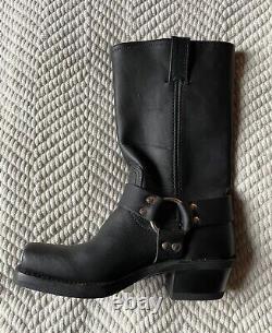 Vintage New In Box Frye Harness Women Biker Boots Size 5 1/2 Black USA