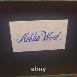 Vintage Noblev Wood Hawaiian Marquetry Dolphin Jewelry Box Exotic Wood Inlay