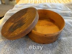 Vintage OVAL SHAKER PANTRY / STORAGE BOX 7 inscribed 1860