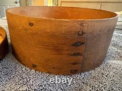 Vintage OVAL SHAKER PANTRY / STORAGE BOX 7 inscribed 1860