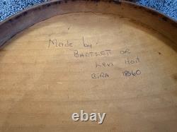 Vintage OVAL SHAKER PANTRY / STORAGE BOX 7 inscribed 1860