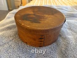 Vintage OVAL SHAKER PANTRY / STORAGE BOX 7 inscribed 1860